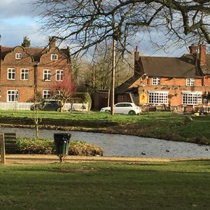 Penn with pond looking towards the Red Lion